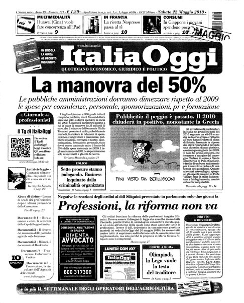 Italia oggi : quotidiano di economia finanza e politica